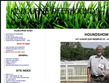 Tablet Screenshot of kilbournedeerhounds.com